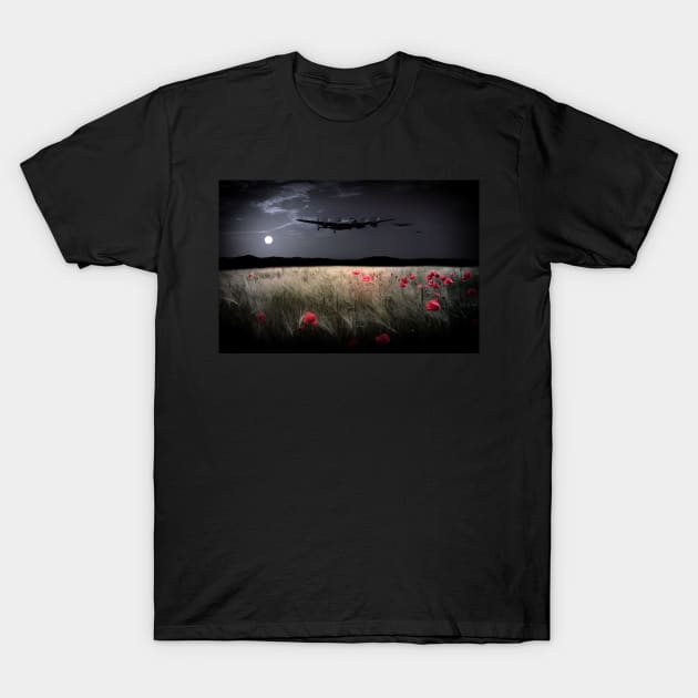 By The Silver Light T-Shirt by aviationart